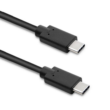Qoltec 52353 USB-C  - USB-C kabel 3m černá / datový kabel / USB-C 3.1  