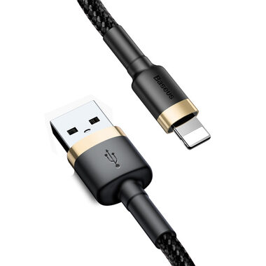 Baseus CALKLF-BV1 kabel USB-A na Lightning 1m černo-zlatá / 2.4A