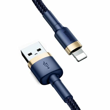 Baseus CALKLF-BV3 kabel USB-A na Lightning 1m černo-modrá / 2.4A 
