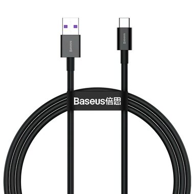 Baseus CATYS-01 kabel USB-A na USB-C 1m černá / 66W / 6A 