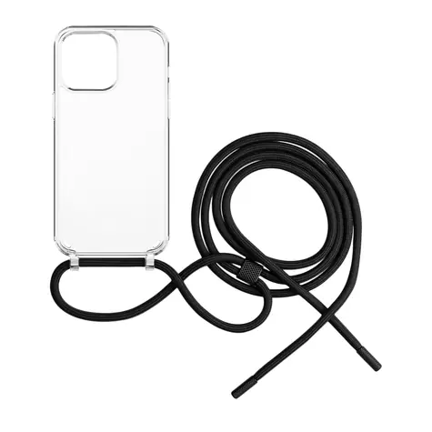 FIXED Pure Neck Pouzdro s černou šňůrkou na krk pro Apple iPhone 14 Pro Max