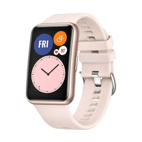FIXED Silicone Strap Silikonový řemínek pro Huawei Watch FIT růžová