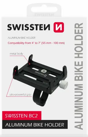 SWISSTEN BC2 / držák telefonu na kolo 4" až 7"