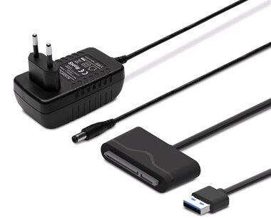 SAVIO AK-39 USB 3.0 - SATA III adaptér pro 3.5”/2.5” disky s napájením