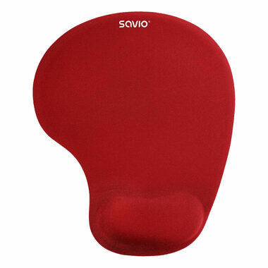 SAVIO MP-01BL červená / podložka pod myš se zápěstní opěrkou