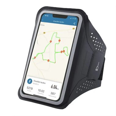 Hama Finest Sports sportovní pouzdro na mobil na rameno XXL (5"-55"/158x8 cm) antracitová