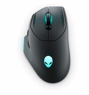 DELL Alienware AWM620 černá / Herní bezdrátová optická myš / 26000 DPI / 7 tlačítek / AlienFX / 2.4Ghz / USB