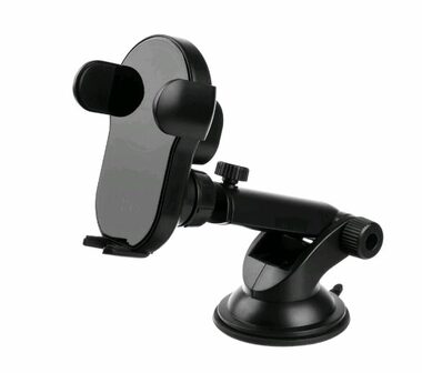 FIXED Matic XL Automatický držák do auta s rychlým bezdrátovým nabíjením na sklo nebo palubní desku 15W černá