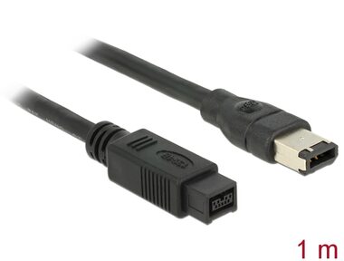 Delock FireWire-Kabel FW400 6Pin - FW800 9Pin St/St 1.00 m