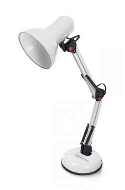Esperanza ELD112W Avior bílá / Stolní lampa / patice E27 / 12W