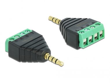 Delock Adapter Stereo plug 3.5 mm - Terminal Block 4 pin