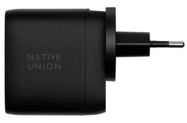 Native Union Fast GaN Charger černá / Power Delivery / 67W / 2x USB-C