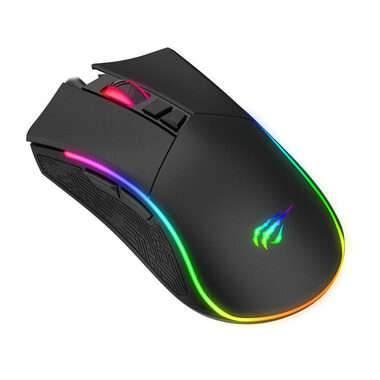 Havit GAMENOTE MS1001S RGB černá / Herní myš / RGB / optická / 4800DPI / USB / 1.6 m