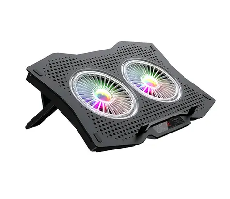 Havit F2072 RGB / chladicí podložka pro notebook / pro 9" - 17” / 2x ventilátor / RGB
