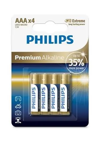Philips baterie AAA Premium Alkaline - 4ks