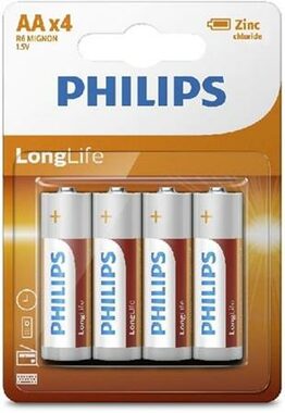 Philips baterie AA Long Life - 4ks