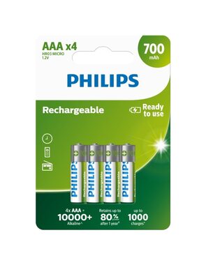 Philips baterie AAA Rechargeable - 4ks