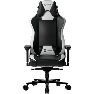 Lorgar Base 311 černo-bílá / Herní židle / nastavitelná / syntetická kůže / pojezdová kolečka / nosnost  150 kg