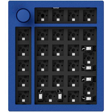 Keychron Q0+ Barebone modrá / Hliníkové tělo klávesnice / RGB / bez kláves 