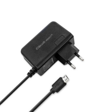 Qoltec 51022 Síťová nabiječka 1.4m černá / 15W / 5V / 3A / Micro-USB