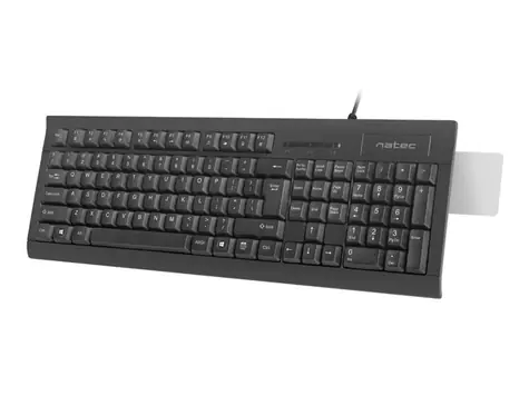 Natec Moray černá / drátová klávesnice / US / USB / 1.5 m