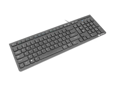 Natec Discus 2 černá / drátová klávesnice / US / USB / 1.5 m