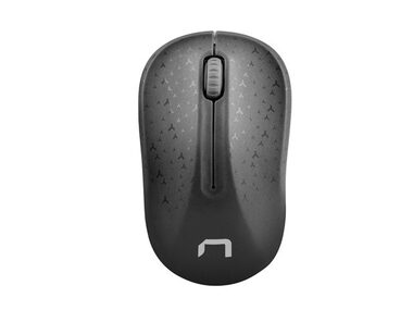 Natec Toucan černo-šedá / bezdrátová optická myš / 1600 DPI / 2.4Ghz / 3 tlačítka