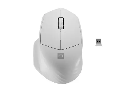Natec Siskin 2  bílá / bezdrátová optická myš / 1600 DPI / 2.4Ghz / BT / 3 tlačítka