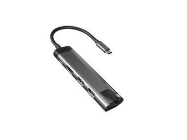 Natec Fowler Go / Multiportový adaptér / 4K HDMI / 2 xUSB 3.0 / 1x USB-C / RJ-45
