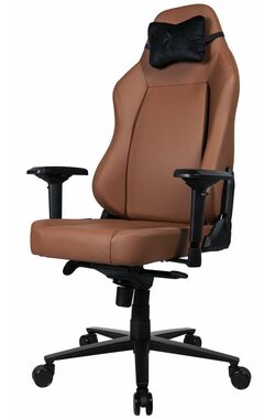 AROZZI PRIMO PREMIUM hnědá / herní židle / 130.5 - 140.5 cm / nosnost 145 kg / kůže