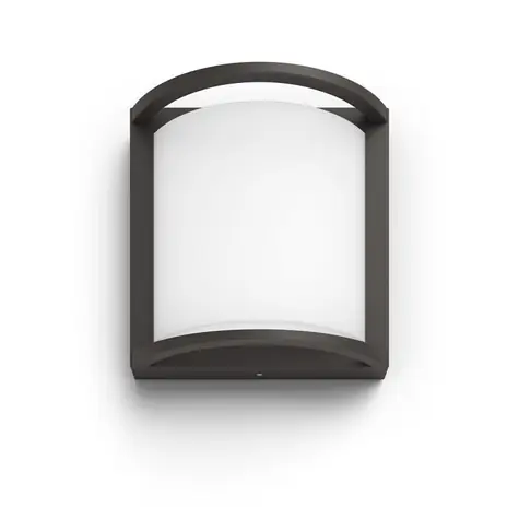 Philips Samondra venkovní nástěnné LED svítidlo 1x12W / 1200lm / 4000K / IP44 / antracitové