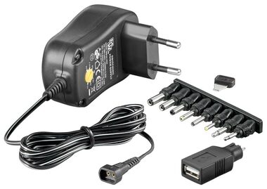 Goobay Univerzální napájecí adaptér 3-12V/600mA s USB