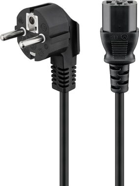 Goobay 68604 napájecí síťový kabel C13 IEC 1.5 m černá / zahnutá zástrčka