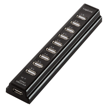 LogiLink UA0096 / USB hub / 10x USB-A 2.0 / 480Mb/s  