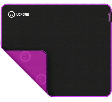Lorgar Main 315 (L) černo-fialová / Herní podložka pod myš / 500 x 420 x 3 mm