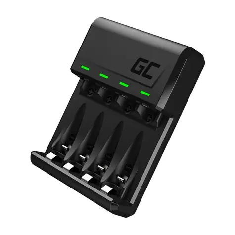 Green Cell GC VitalCharger Household battery / nabiječka baterií / až 4 baterie AAA nebo AA / USB