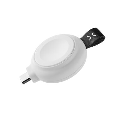 FIXED Orb Nabíječka pro Apple Watch s podporou rychlonabíjení bílá / MFi certifikace