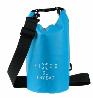 FIXED Dry Bag 3L modrá / Voděodolný vak / rozměry: 320 x 220 x 20mm