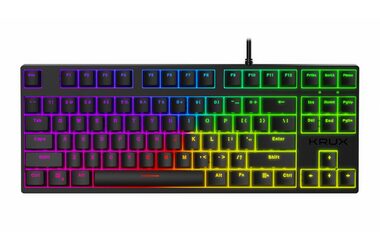 KRUX Atax Pro RGB Gateron Blue TKL černá / Mechanická klávesnice / Gateron Blue / US layout
