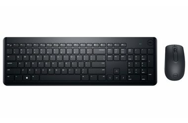 DELL KM3322W CZ/SK černá / Set bezdrátové klávesnice a myši / CZ/SK layout / USB adaptér 2.4GHz / 1000 DPI