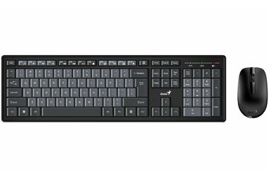 Genius Smart KM-8200 černá / Bezdrátový set / CZ+SK / 2.4 GHz USB 