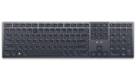 DELL KB900 DE černo-šedá / Bezdrátová klávesnice / DE / QWERTZ / USB / Bluetooth