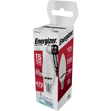 Energizer S9418 LED Svíčka žárovka 5.9W / Patice E14 / 2700K / 470 lm