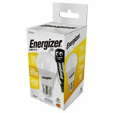 Energizer S17533 LED Globe žárovka 4.9W / Patice E27 / 4000K / 470lm