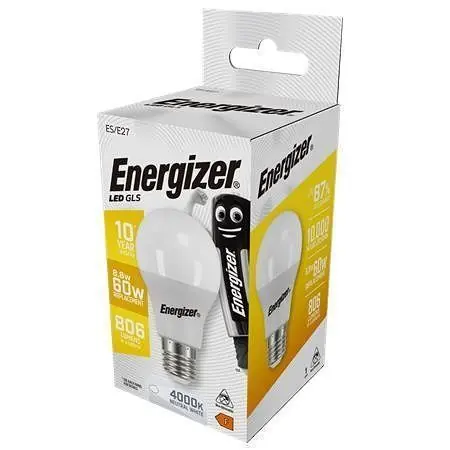 Energizer S17536 LED Globe žárovka 8.8W / Patice E27 / 4000K / 806lm