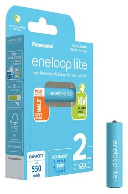 Panasonic Eneloop Lite Nabíjecí baterie AAA 550 mAh 2 ks / Ni-MH / blistr