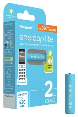Panasonic Eneloop Nabíjecí baterie AAA 550 mAh 2 ks / Ni-MH / blistr