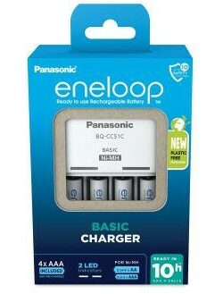 Panasonic K-KJ51MCD04E Eneloop Basic nabíječka + 4x AAA 800 mAh / Ni-MH / 4ks