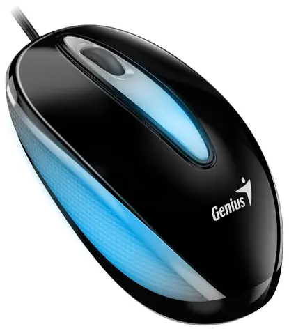 Genius DX-Mini Optická drátová myš s podsvícením RGB černá / 1000 dpi/ USB
