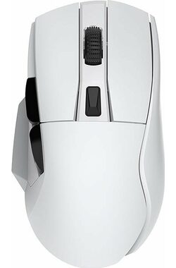 Dareu A955 RGB bílá / Herní bezdrátová myš / 12000DPI / 6 tlačítek / nabijecí stanice / USB-C / BT / 2.4G